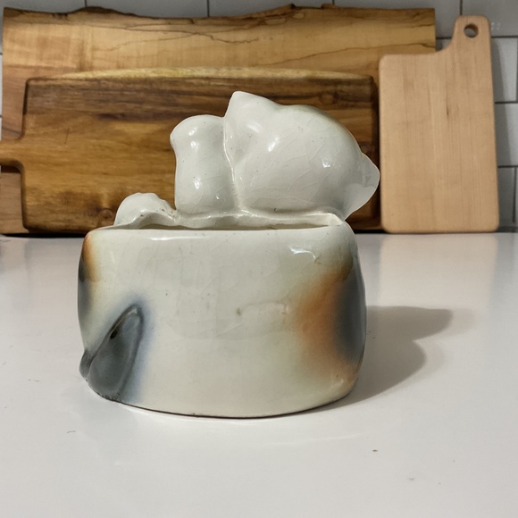 VTG Ceramic Cat Kitten Planter - Picture 4 of 7